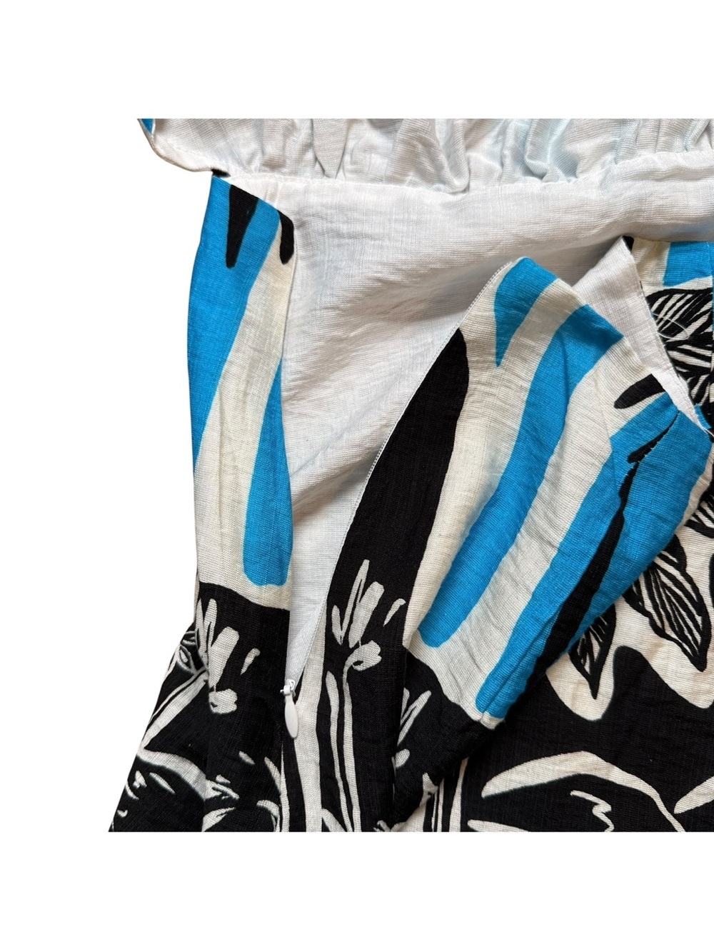 Seven Wonders Isla Mini Dress Tropez Blue Size XS Cutout Back Vacation Resort - Picture 13 of 16